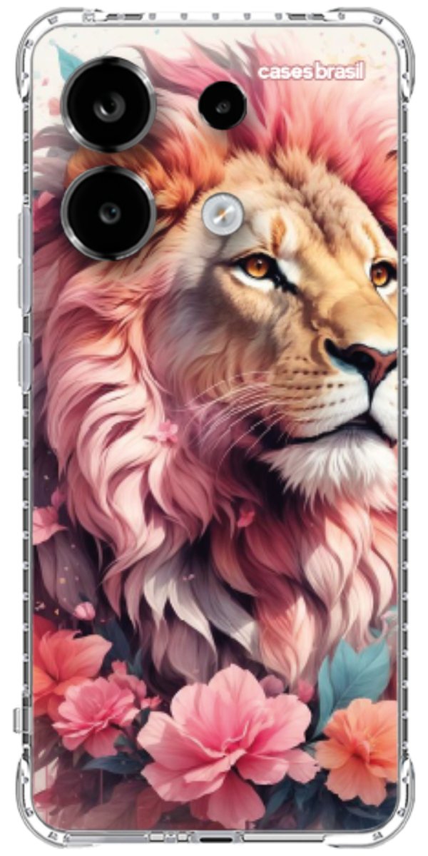 Capinha para Celular Leão Floral