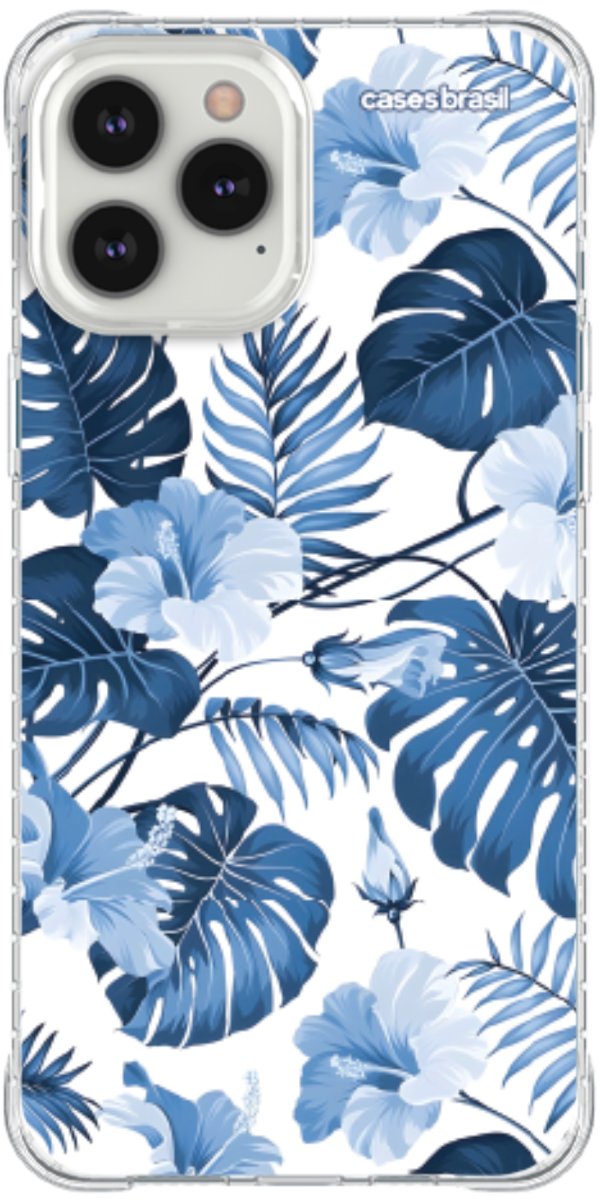 Capinha para Celular Jardim Azul Tropical