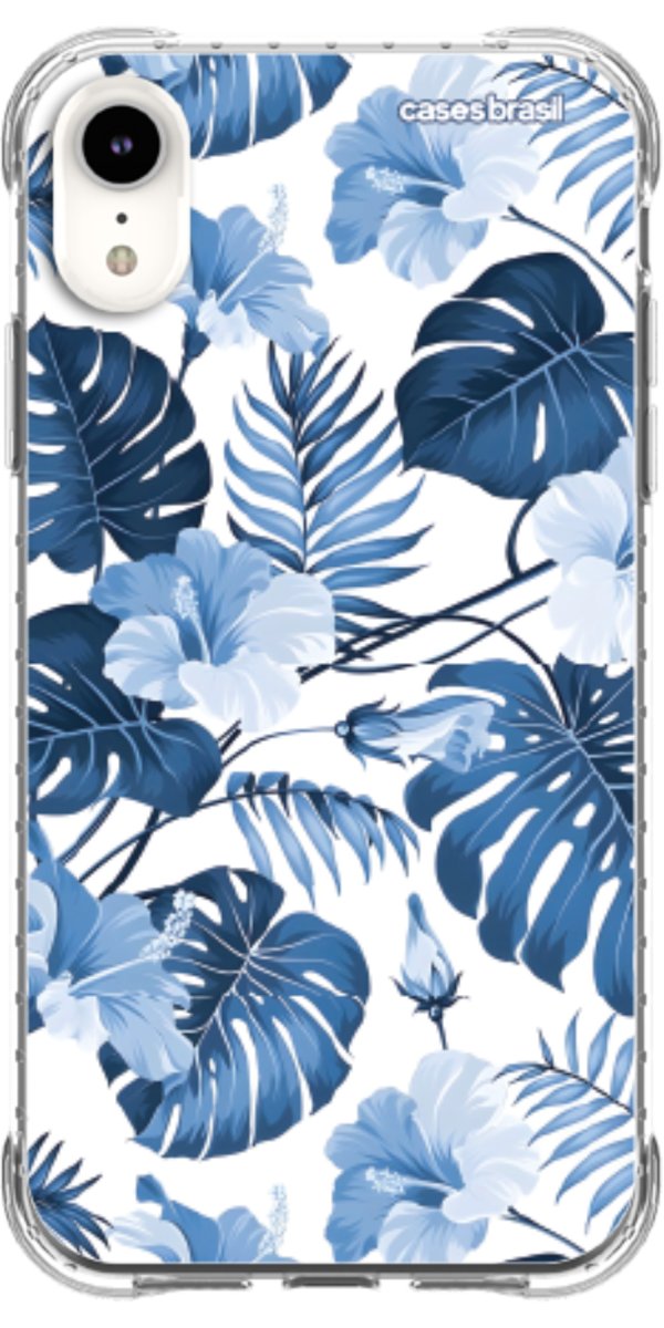 Capinha para Celular Jardim Azul Tropical