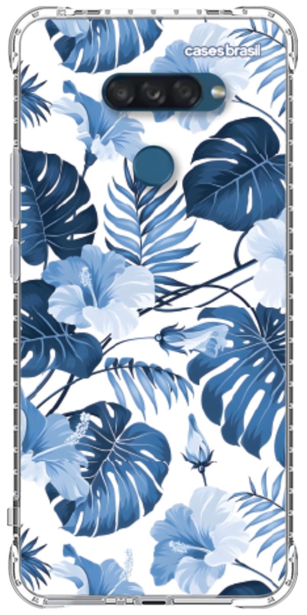 Capinha para Celular Jardim Azul Tropical