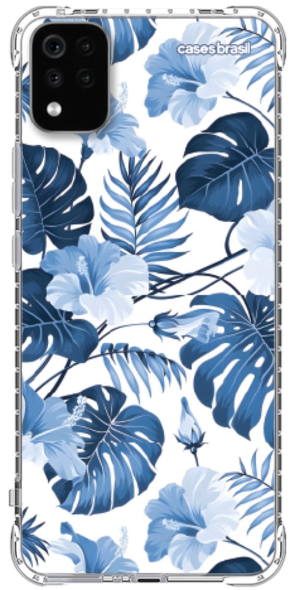 Capinha para Celular Jardim Azul Tropical