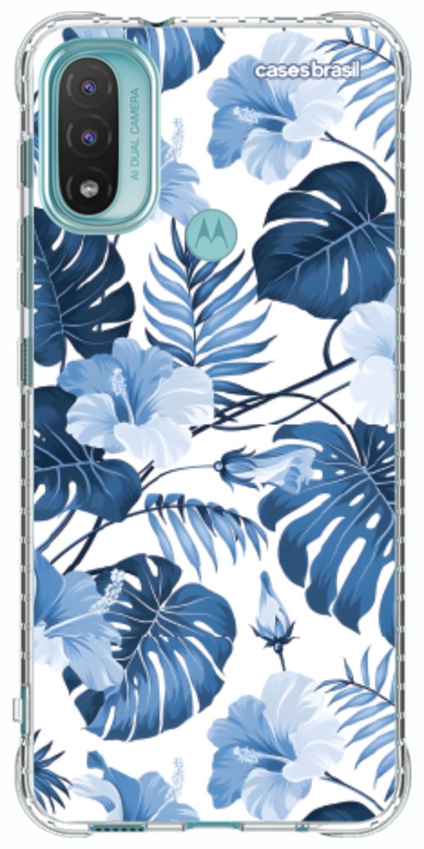 Capinha para Celular Jardim Azul Tropical