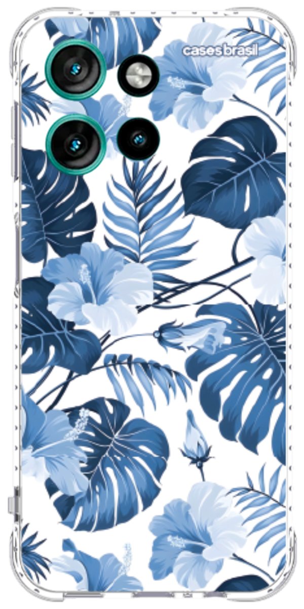 Capinha para Celular Jardim Azul Tropical