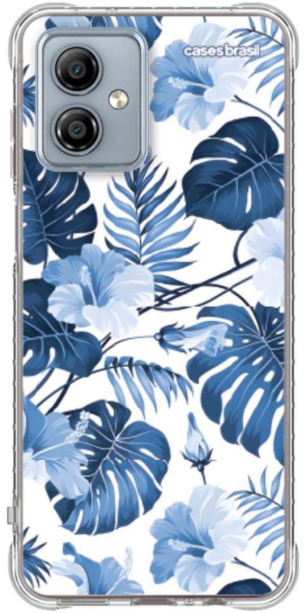 Capinha para Celular Jardim Azul Tropical