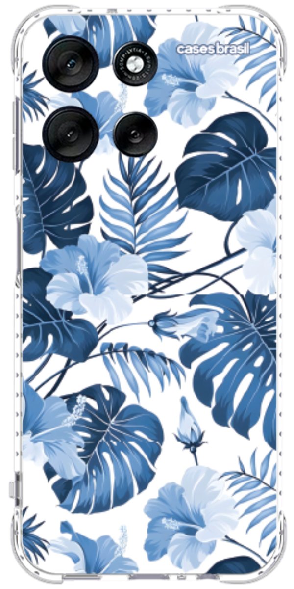 Capinha para Celular Jardim Azul Tropical