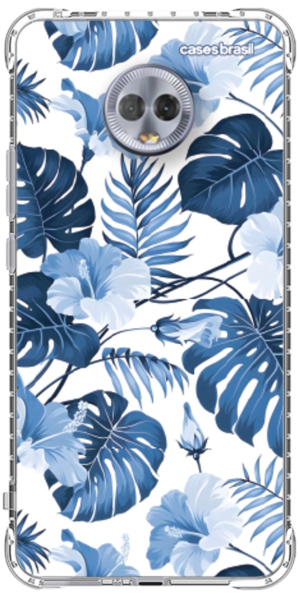 Capinha para Celular Jardim Azul Tropical