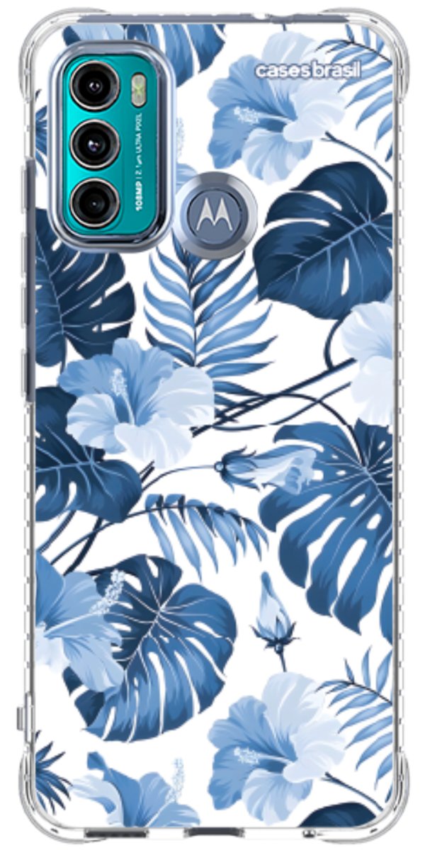 Capinha para Celular Jardim Azul Tropical