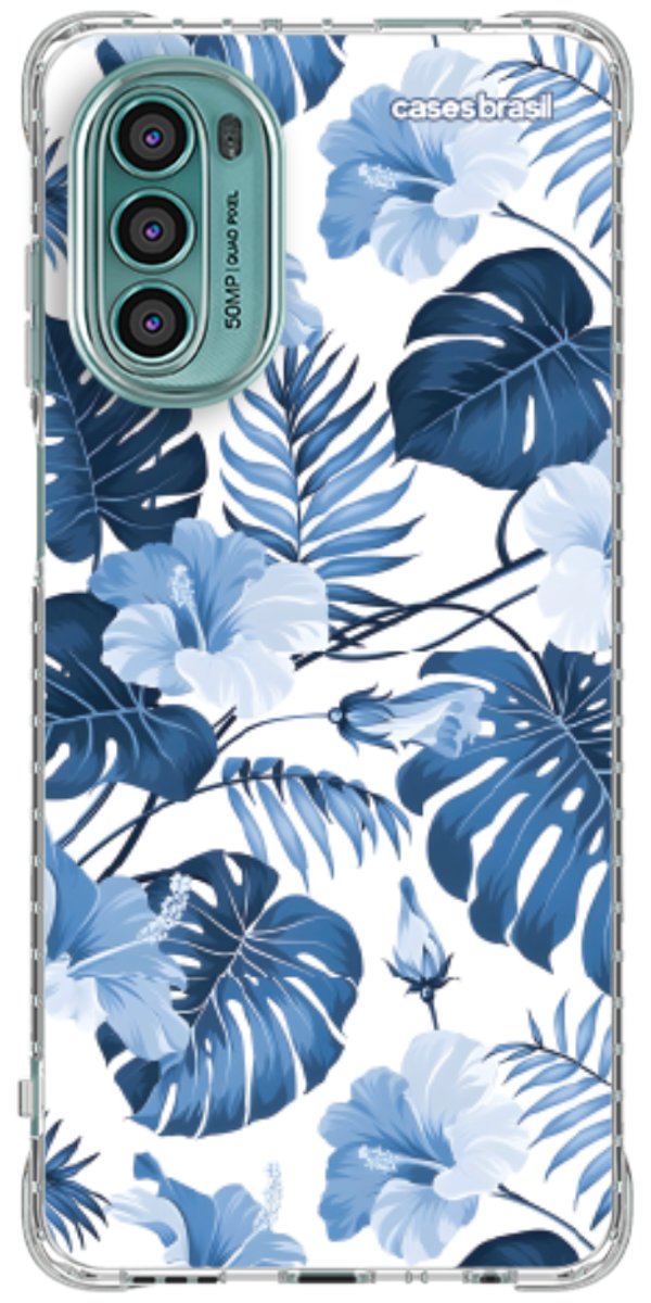 Capinha para Celular Jardim Azul Tropical