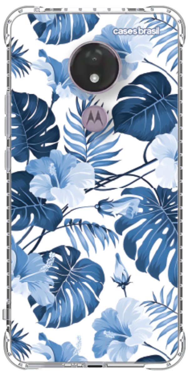 Capinha para Celular Jardim Azul Tropical