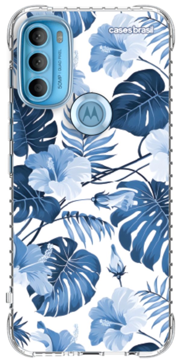 Capinha para Celular Jardim Azul Tropical
