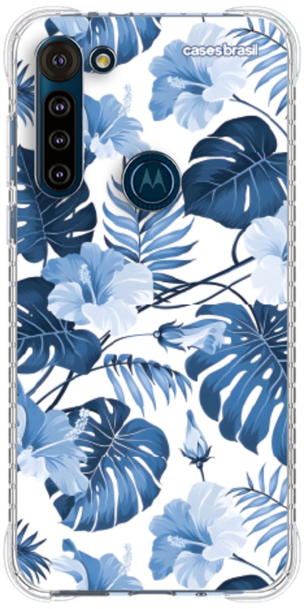 Capinha para Celular Jardim Azul Tropical
