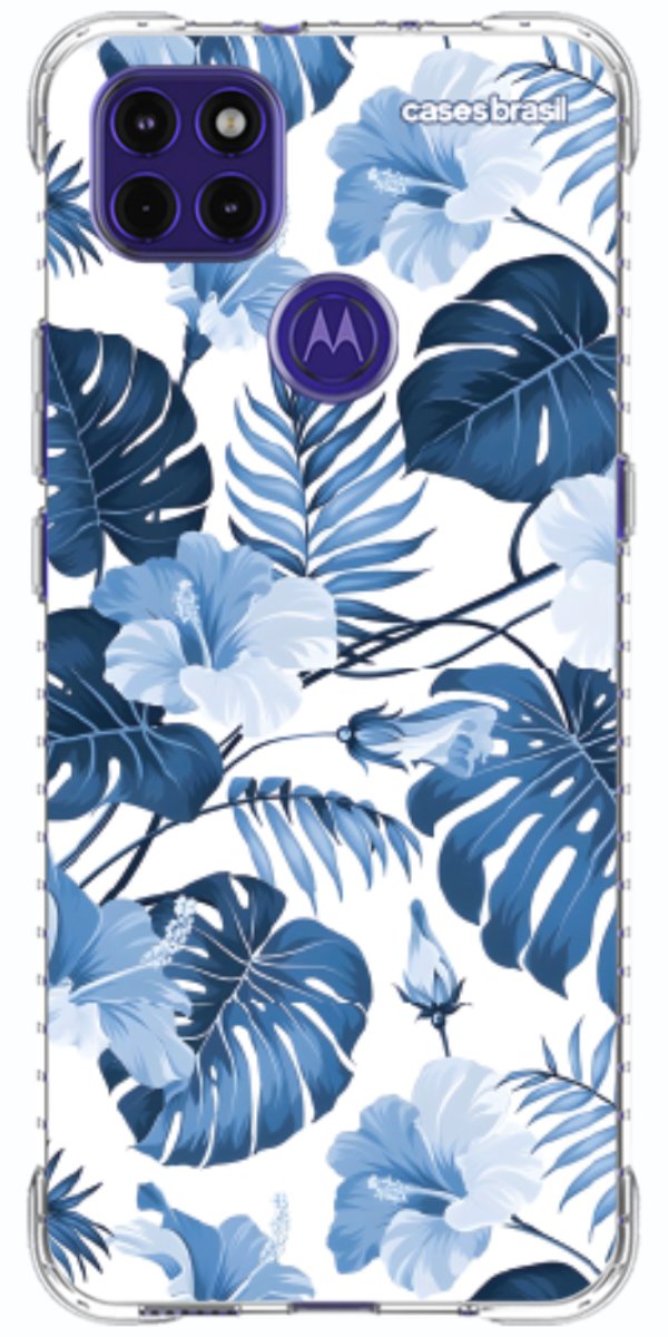 Capinha para Celular Jardim Azul Tropical