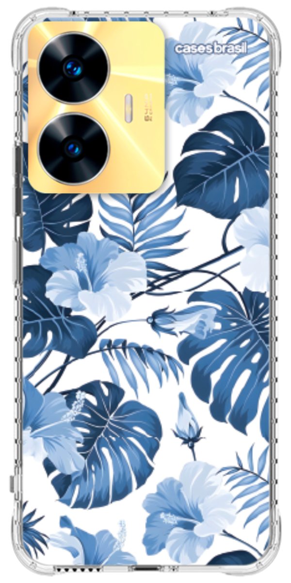 Capinha para Celular Jardim Azul Tropical