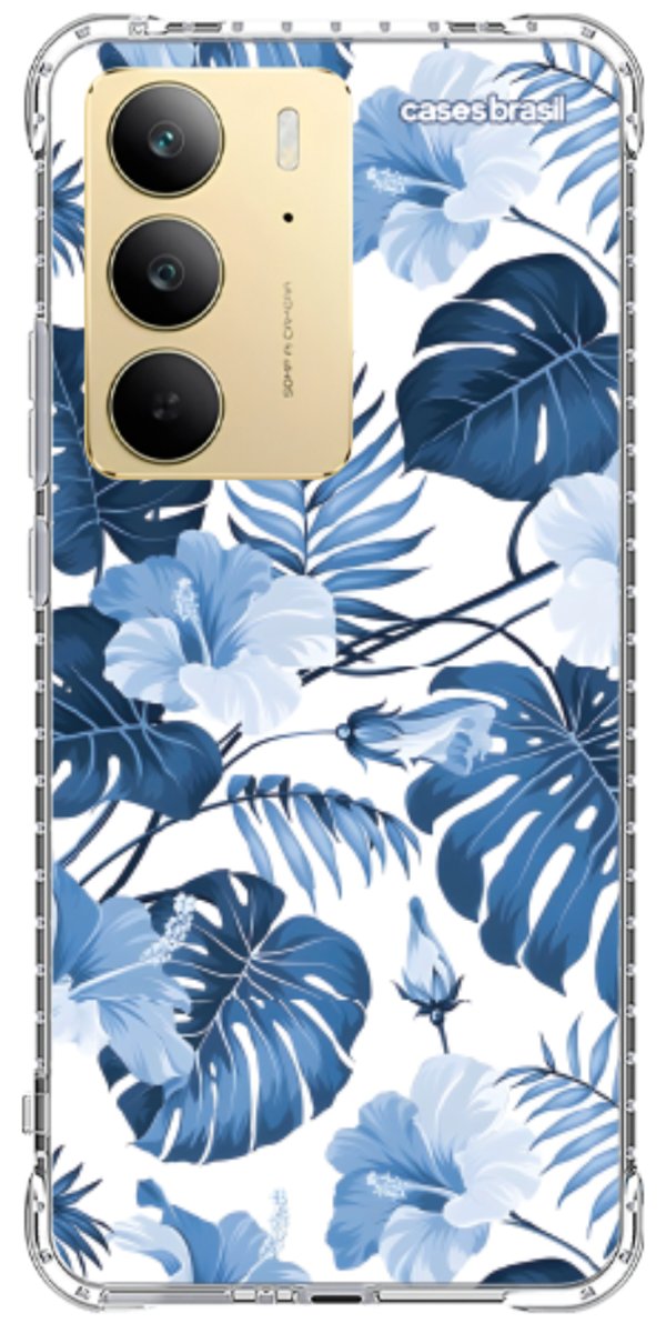 Capinha para Celular Jardim Azul Tropical