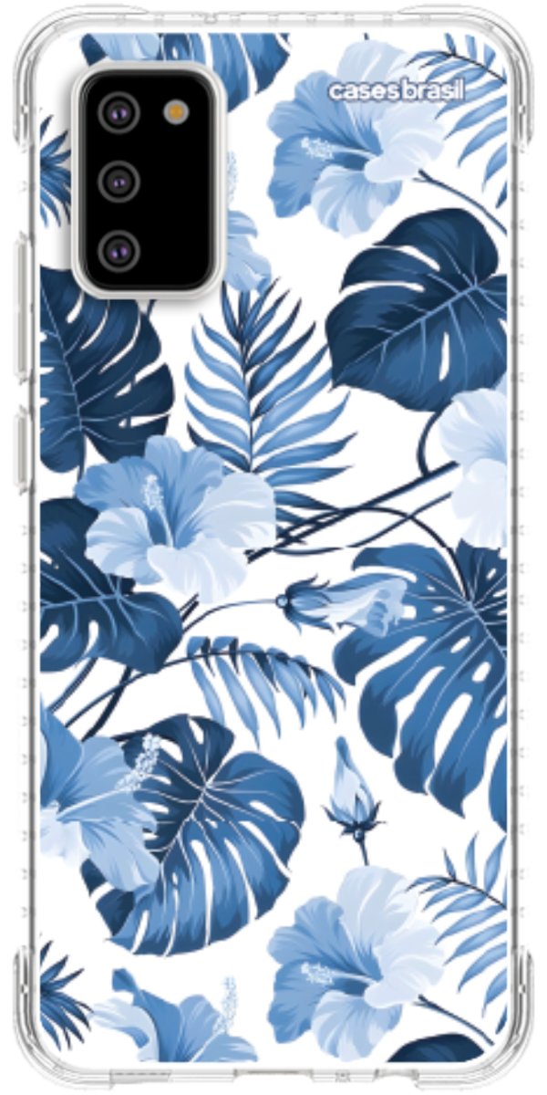 Capinha para Celular Jardim Azul Tropical