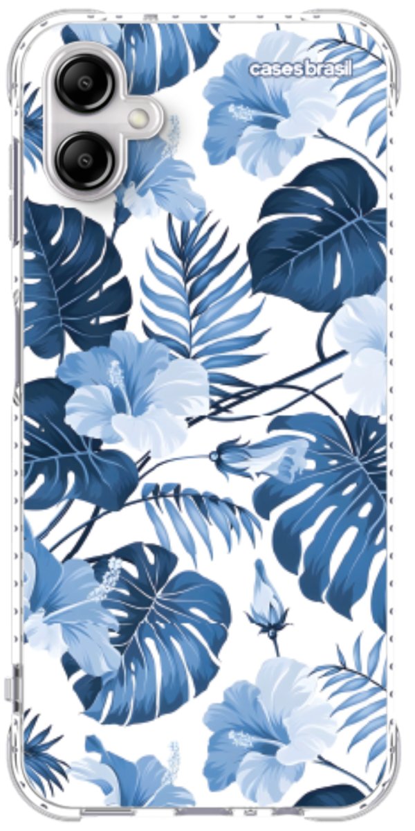 Capinha para Celular Jardim Azul Tropical