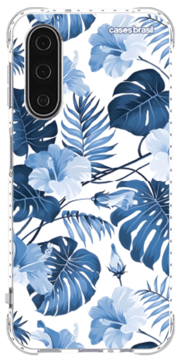 Capinha para Celular Jardim Azul Tropical