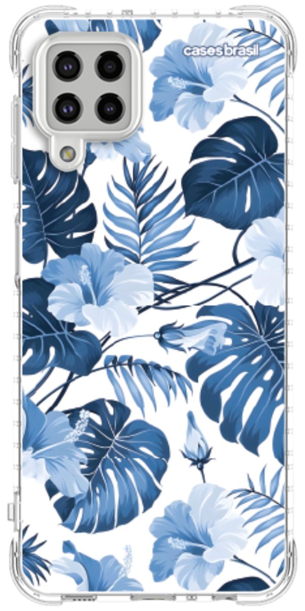 Capinha para Celular Jardim Azul Tropical