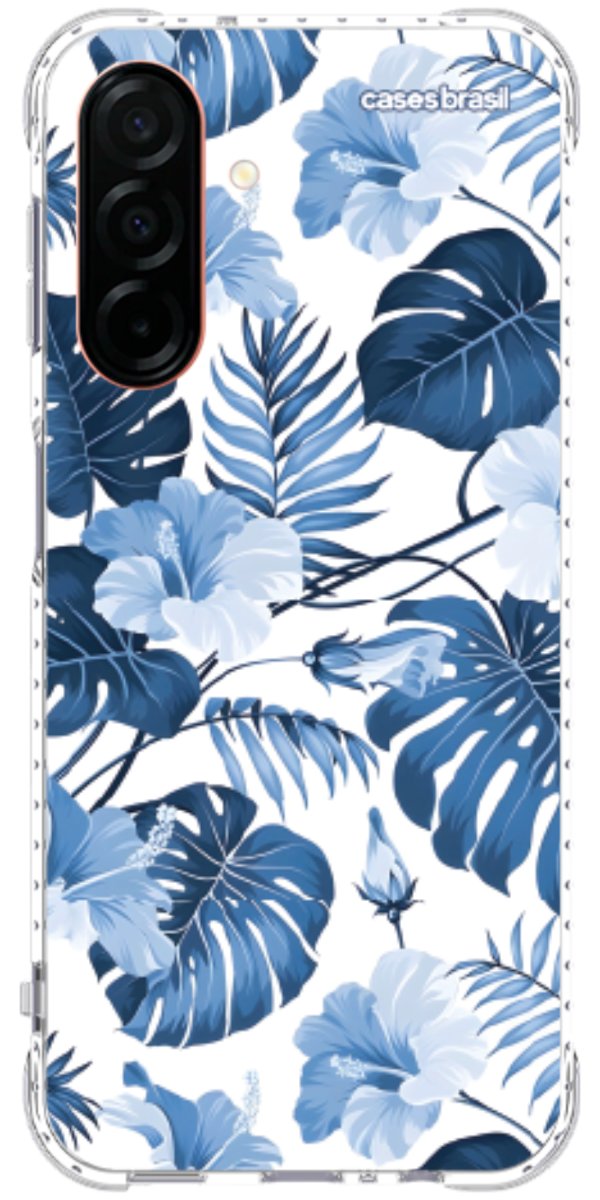 Capinha para Celular Jardim Azul Tropical