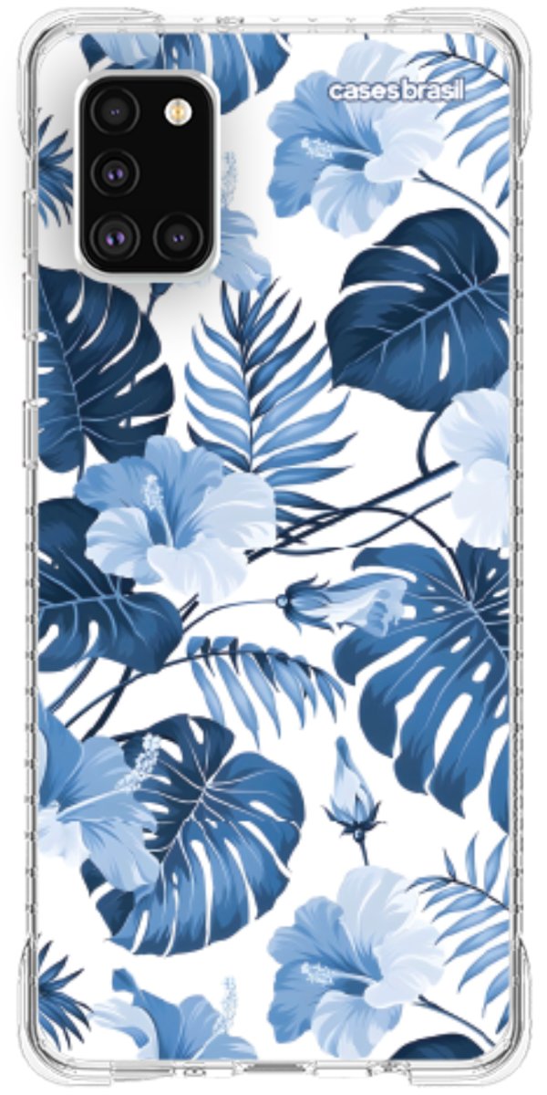 Capinha para Celular Jardim Azul Tropical