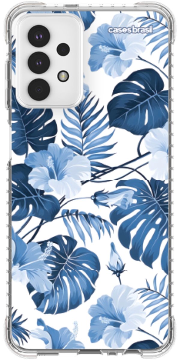 Capinha para Celular Jardim Azul Tropical