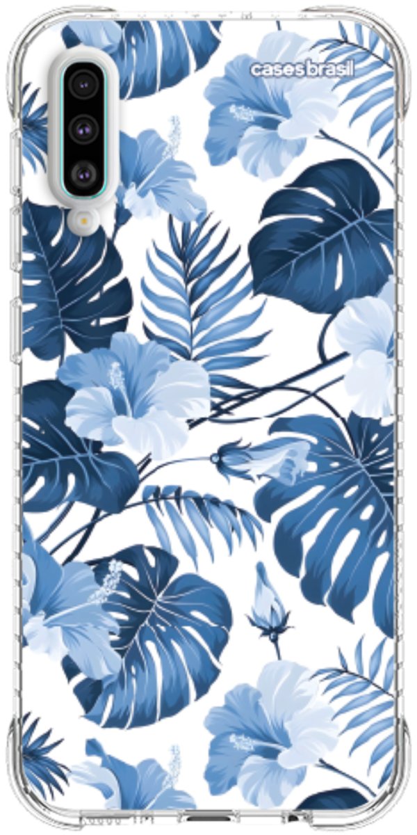 Capinha para Celular Jardim Azul Tropical