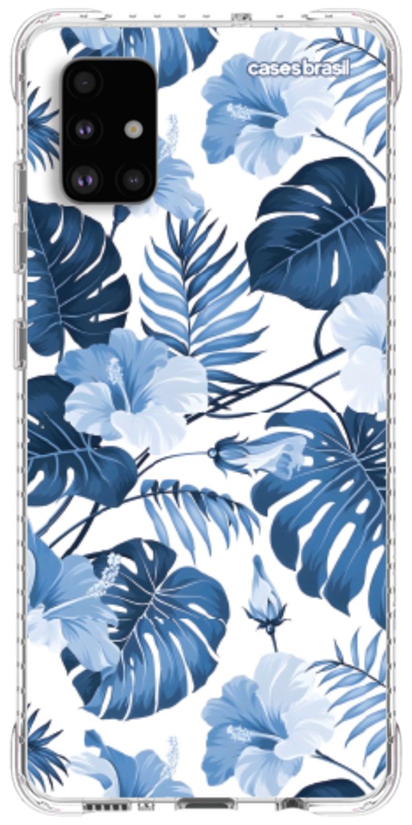 Capinha para Celular Jardim Azul Tropical