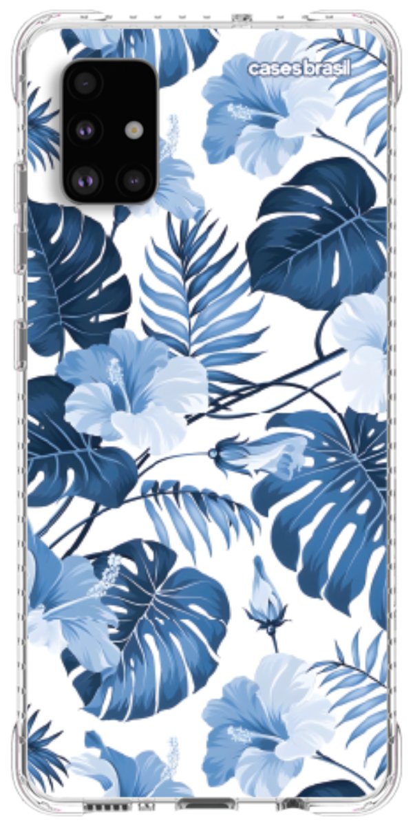Capinha para Celular Jardim Azul Tropical