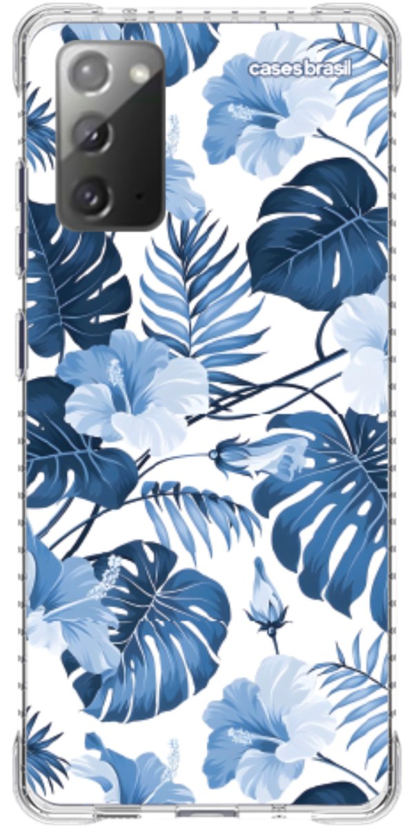 Capinha para Celular Jardim Azul Tropical