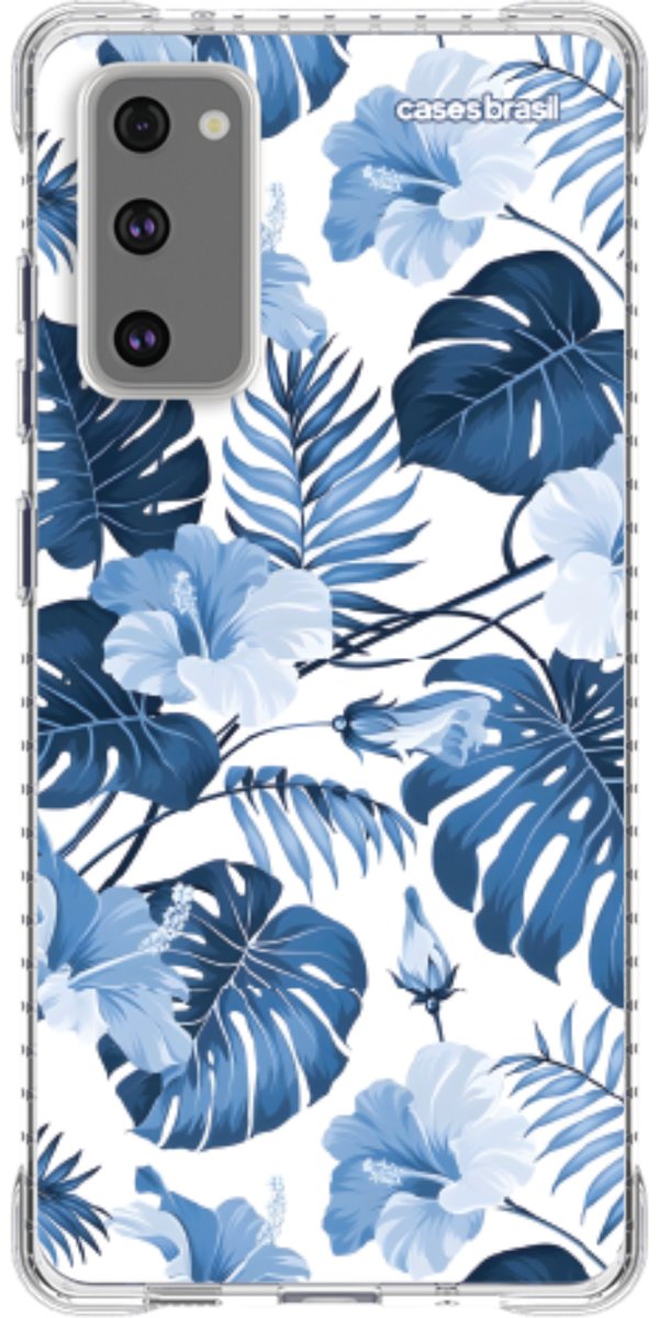 Capinha para Celular Jardim Azul Tropical