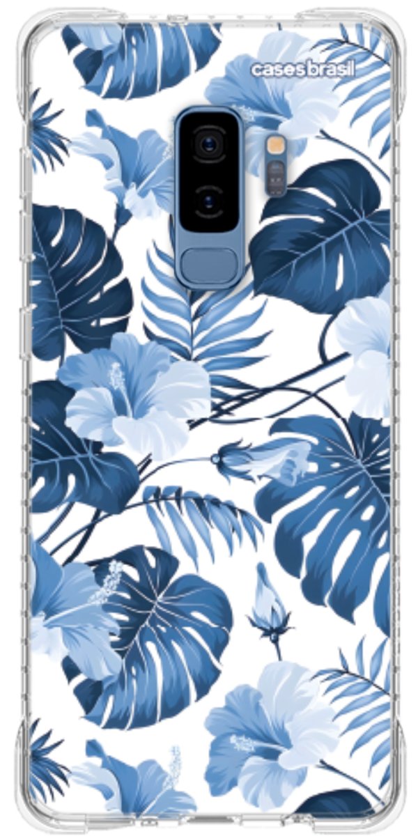 Capinha para Celular Jardim Azul Tropical