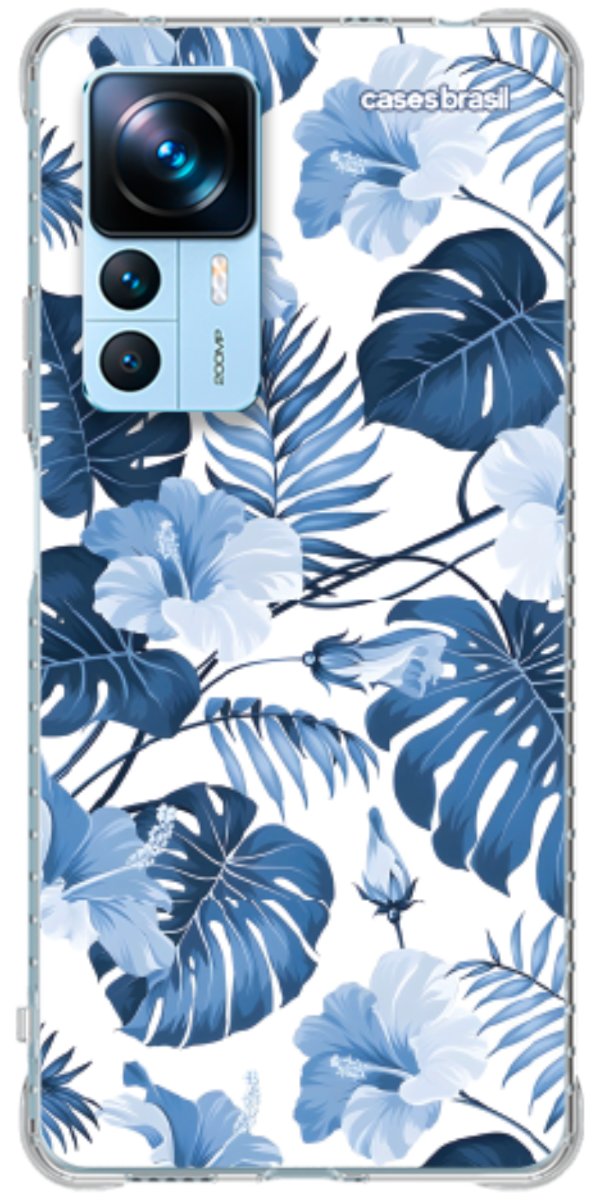 Capinha para Celular Jardim Azul Tropical