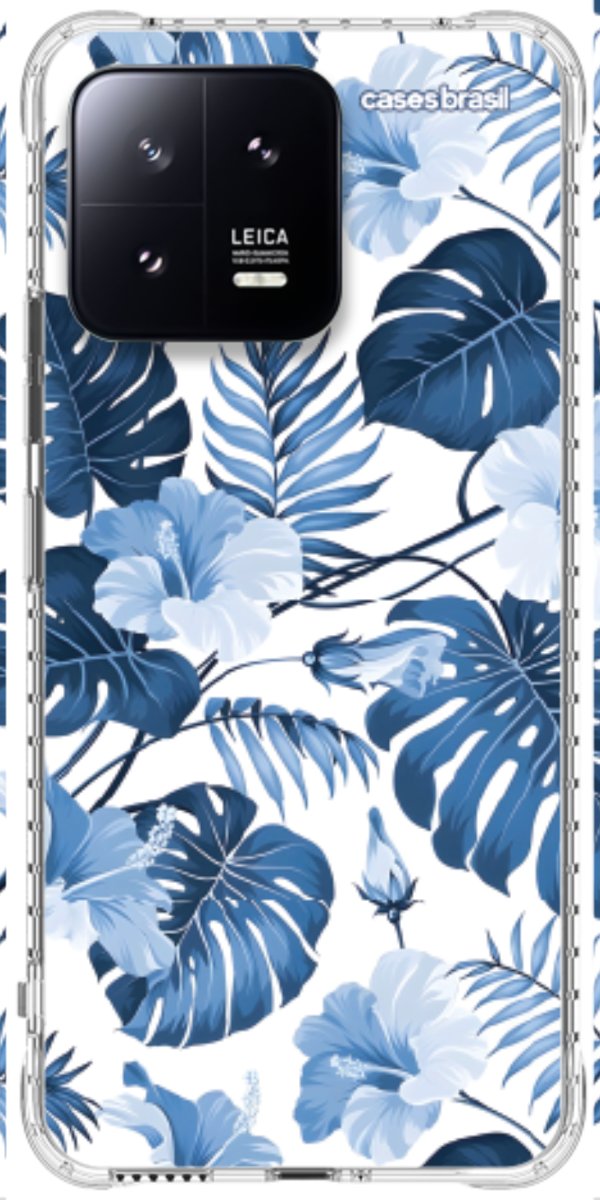 Capinha para Celular Jardim Azul Tropical