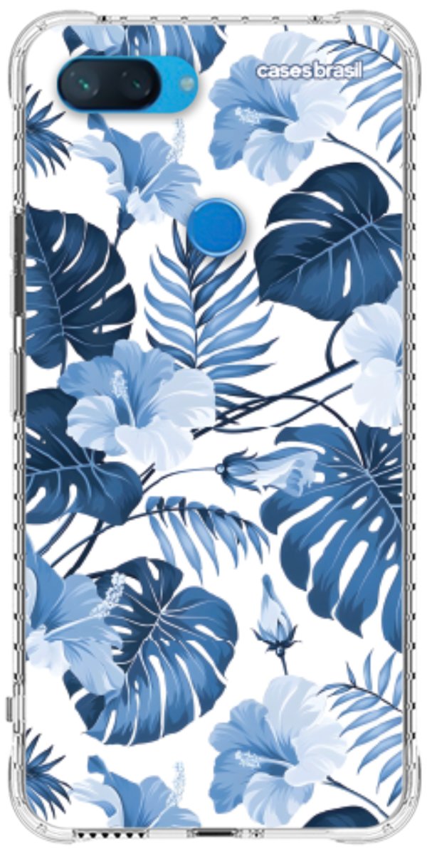 Capinha para Celular Jardim Azul Tropical