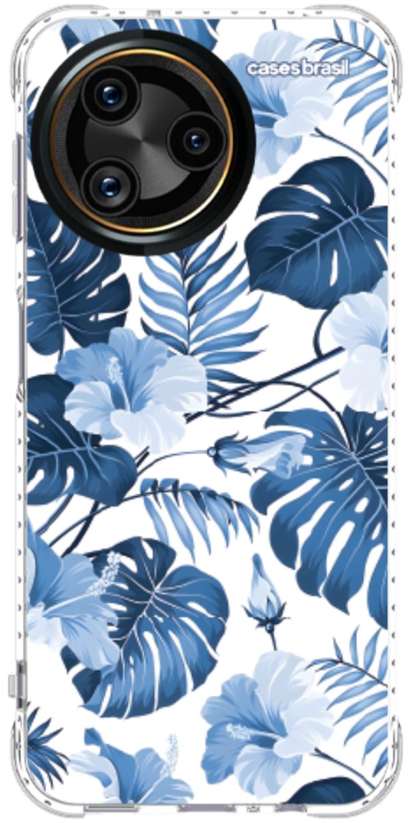Capinha para Celular Jardim Azul Tropical