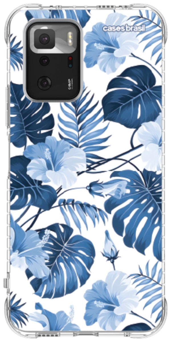 Capinha para Celular Jardim Azul Tropical