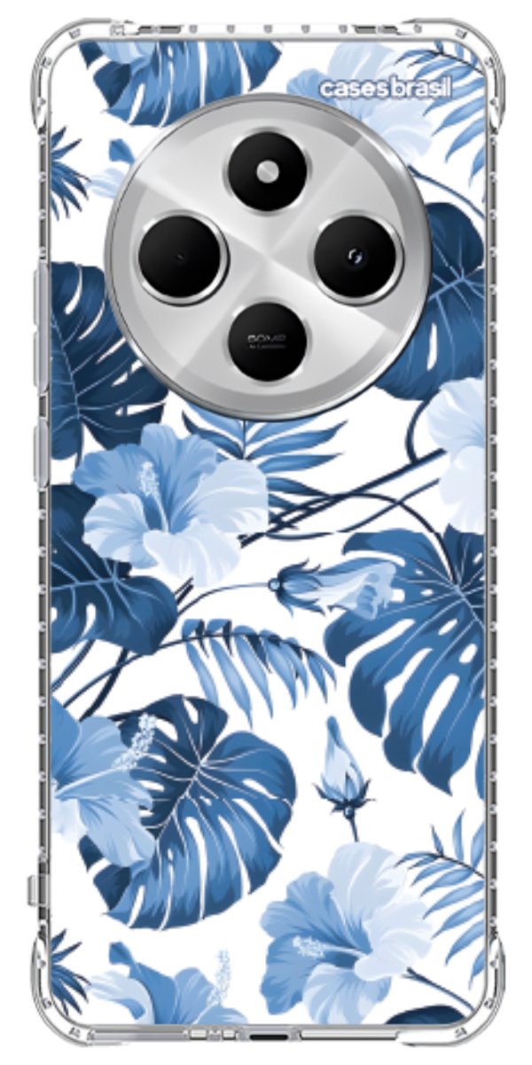 Capinha para Celular Jardim Azul Tropical