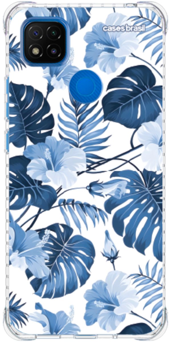 Capinha para Celular Jardim Azul Tropical