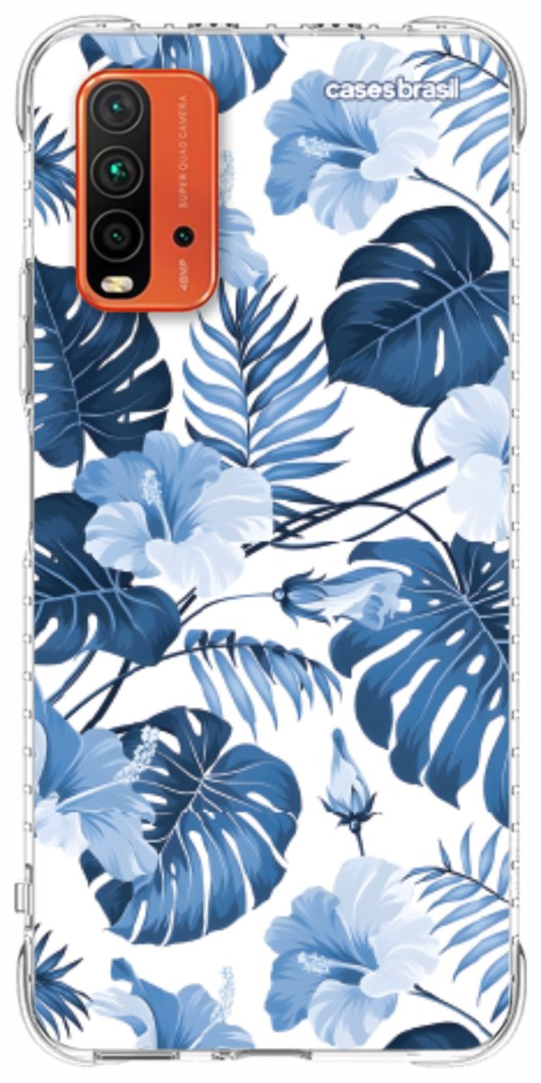 Capinha para Celular Jardim Azul Tropical