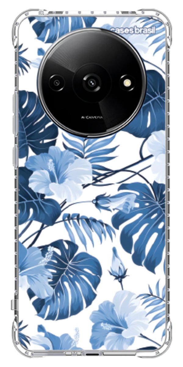 Capinha para Celular Jardim Azul Tropical